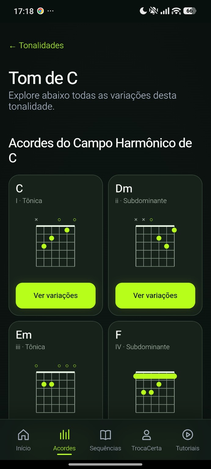 Explore o campo harmônico